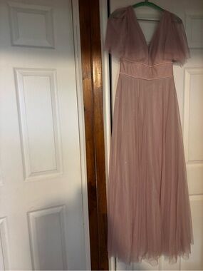 Ever Pretty Dusty Rose Tulle Maxi Dress